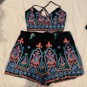 2 Piece Shorts and Cropped Tank